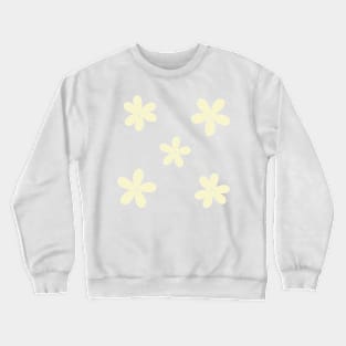 Abstract Flowers - Pastel yellow Crewneck Sweatshirt